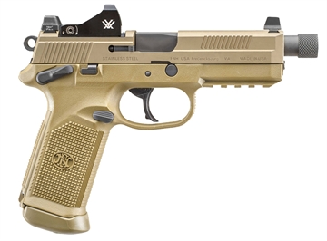Picture of FN FNX-45 TACTICAL DA/SA MS 45ACP FDE NIGHT SIGHT W/OPTIC< 66-100866