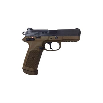 Picture of FN FNX 45 ACP 4.50" 15+1 Flat Dark Earth Black Stainless Steel Interchangeable Backstrap Grip 66964