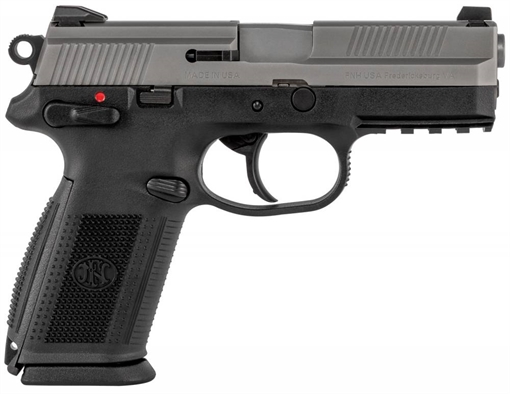 Picture of FN America LE 66841 FNX-9 9mm Luger Single/Double 4" 17+1 Black Interchangeable Backstrap Grip Polymer Frame Stainless Steel Slide 845737002039