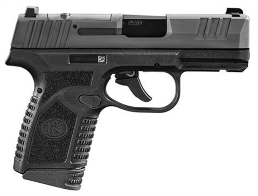 Picture of FN America Reflex MRD, Semi-automatic Pistol, Polymer Frame, Internal Hammer Fired, Single Action Only, Micro Compact, 9MM, 3.3" Cold Hammer Forged Barrel, PVD Finish, Black, Optics Ready, Non-Manual Safety, Tritium Front Sight, 2 Dot Rear Sight, 2 Magazines, 10 Rounds 66-101414 66101414