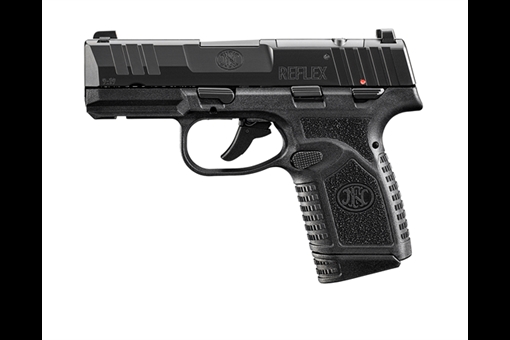 Picture of FN America Reflex MRD, Semi-automatic Pistol, Polymer Frame, Internal Hammer Fired, Single Action Only, Miro Compact, 9MM, 3.3" Cold Hammer Forged Barrel, PVD Finish, Black, Optics Ready, Manual Safety, Tritium Front Sight, 2 Dot Rear Sight, 2 Magazines, 10 Rounds 66-101422 66101422