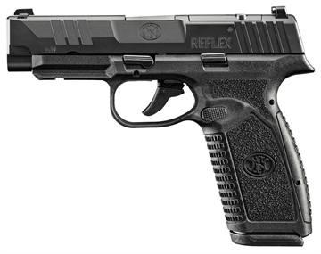 Picture of FN America Reflex MRD XL, Semi-automatic Pistol, Polymer Frame, Internal Hammer Fired, Single Action Only, Micro Compact, 9MM, 3.8" Cold Hammer Forged Barrel, PVD Finish, Black, Optics Ready, Non-Manual Safety, Tritium Front Sight, U-Notch Rear Sight, 2 Magazines, 10 Rounds 66-101763