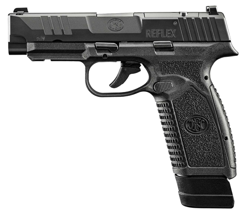 Picture of FN America Reflex MRD XL, Semi-automatic Pistol, Polymer Frame, Internal Hammer Fired, Single Action Only, Micro Compact, 9MM, 3.8" Cold Hammer Forged Barrel, PVD Finish, Black, Optics Ready, Non-Manual Safety, Tritium Front Sight, U-Notch Rear Sight, 2 Magazines, (1) 18 Round & (1) 15 Round 66-101759