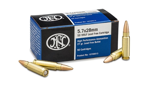Picture of FN SS195LF 5.7x28mm Ammunition 5.7x28mm 27gr JHP 1890 fps 2000/ct Case(40-50/ct Boxes) 10700012