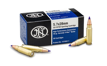 Picture of FN Handgun Ammunition 5.7x28mm 40gr V-MAX 1738 fps 500/ct 10700015