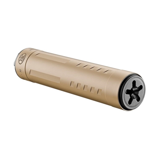 Picture of FN America Catch 22 Ti, Pistol Suppressor, 22LR/17HMR/22MAG, Cerakote Finish, Flat Dark Earth, Titanium/Stainless Steel/Aluminum Construction, 1/2X28 Threaded Mount, Includes Assembly Tool 96-100837 96100837