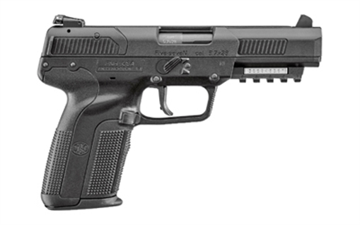 Picture of FN America Five Seven, Single Action Only, Full Size, 5.7X28MM, 4.8" Barrel, Polymer Frame, Black Finish, Ambidextrous, Adjustable Sights, 20Rd, 2 Magazines 3868900751