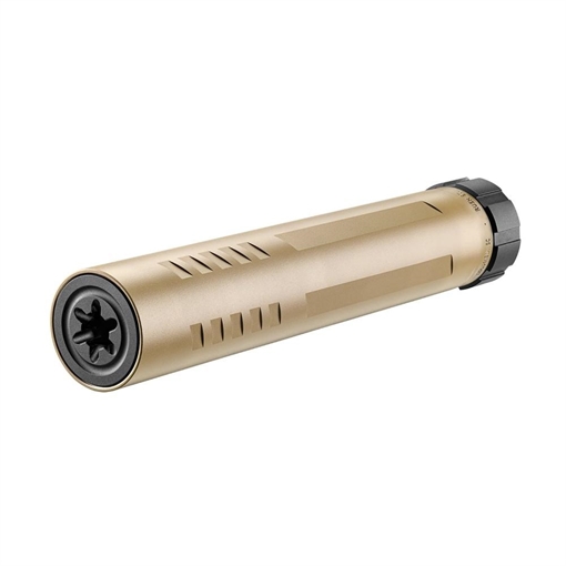 Picture of FN America Rush 9Ti, Pistol Suppressor, 9MM, Cerakote Finish, Flat Dark Earth, Includes 1/2x28 Piston, Booster Assembly Front Cap and End Cap Assembly Tool and Storage Case 96-100717 96100717