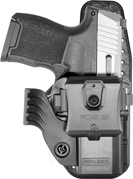 Picture of Fobus Handgun Holster OWB Paddle IWB Clip Wing & Sweatguard Appendix Sig P365-380 Includes SAS Black Ambi APN365JPWG