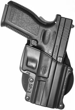 Picture of Fobus Paddle Holster, Fits Springfield Armory XD, Sig 2022, H&K P2000, Right Hand, Kydex, Black SP11