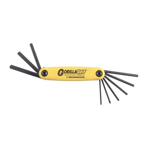 Picture of Bondhus GORILLA GRIP SAE HEX WRENCH 9-PIECE SET (5/64''-1/4'') 12589