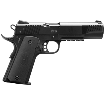Picture of Walther Forge H1 1911, Single Action Only, Semi-automatic, Metal Frame Pistol, Full Size, 22LR, 5" Threaded Barrel, Cerakote Finish, Black, Adjustable Sights, Manual Safety, 12 Rounds, 2 Magazines 5170500