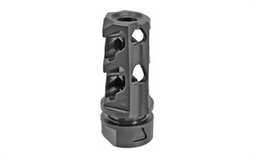Picture of Fortis Manufacturing, Inc. Muzzle Brake, Fits 300 Blackout through 7.62X39, Threaded 5/8X24, Black Color, Nitride Finish, Includes Crush Washer, Compatible with Fortis Control Shield 300BLK-MB