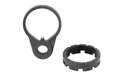 Picture of Fortis Manufacturing, Inc. Castle Nut and End Plate, Black, Anodized Finish QD END-CN-COMBO