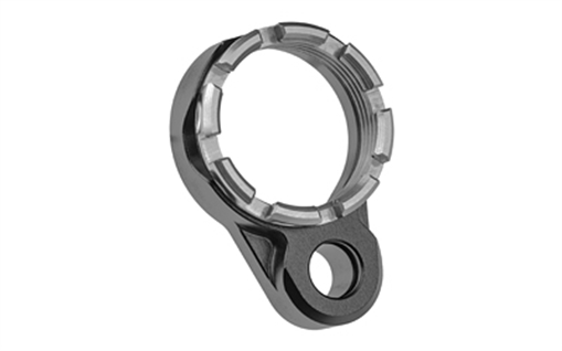 Picture of Fortis Manufacturing, Inc. Light Weight K1, Castle Nut and End Plate, Black and Gray, Anodized Finish LE-BLK-K1-GRY