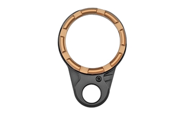 Picture of Fortis Manufacturing, Inc. Light Weight K2, Castle Nut and End Plate, Black and Flat Dark Earth, Anodized Finish LE-BLK-K2-FDE