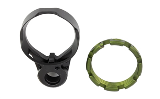 Picture of Fortis Manufacturing, Inc. K2 Enhanced, End Plate Castle Nut Combo, QD Socket, Anodized Finish, Olive Drab Green, Fits AR-15 LE-BLK-K2-ODG