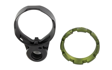 Picture of Fortis Manufacturing, Inc. K2 Enhanced, End Plate Castle Nut Combo, QD Socket, Anodized Finish, Olive Drab Green, Fits AR-15 LE-BLK-K2-ODG