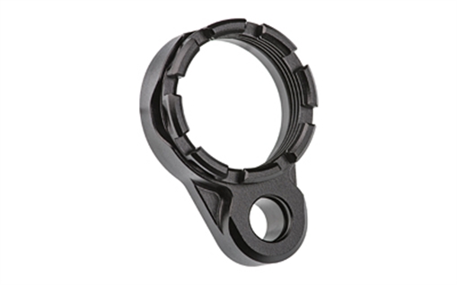 Picture of Fortis Manufacturing, Inc. Lightweight Enhanced AR15 End Plate, K1 System (Tapered) Castle Nut, Black Finish LE-BLK-K1-BLK