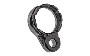 Picture of Fortis Manufacturing, Inc. Lightweight Enhanced AR15 End Plate, K1 System (Tapered) Castle Nut, Black Finish LE-BLK-K1-BLK