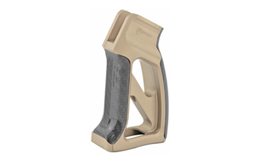 Picture of Fortis Manufacturing, Inc. Torque, Pistol Grip, with Carbon Fiber, Fits AR Rifles, Anodized Flat Dark Earth Finish TOR-PG-CF-FDE