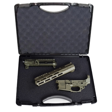Picture of FOSTECH STEALTH BUILDERS KIT STRIPPED UPPER LOWER AND MACH-2 10IN RAIL MATCHED SET OD GREEN 10062GR FST10062GR