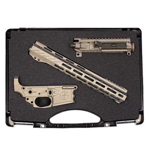 Picture of FOSTECH STEALTH BUILDERS KIT STRIPPED UPPER LOWER AND MACH-2 13IN RAIL MATCHED SET TUNGSTEN 10064T