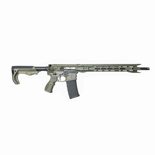 Picture of Fostech Stealth Raptor Rifle 5..56mm 30rd Magazine(1) 16" Barrel Mach-1 Rail OD Green ST-RPR-GR5DH2-S21MS