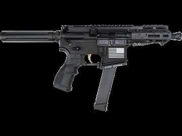 Picture of FOSTECH TECH-15 HGA 9MM 4.5IN BBL MACH-2 4IN RL STERN MAGWELL ECHO II FLUTED TUBE BLK PLANO AW CASE 8156-BLK-9MM-6230-4150