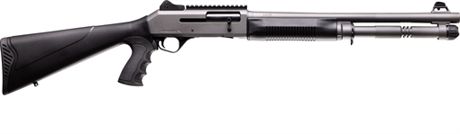 Picture of Four Peaks Imports AKSA Arms S4 12 Gauge 3" 5+1 18.50" Chrome Plated 7075-T6 Aluminum Receiver 12059