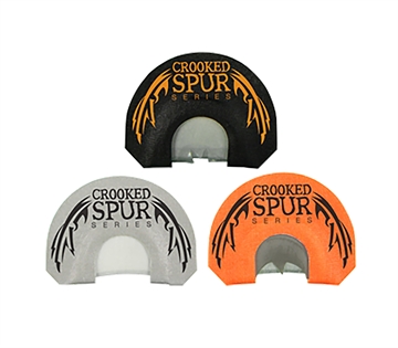 Picture of Foxpro Crooked Spur Combo Pack Diaphragm Call Double/3.5 Reed Turkey Sounds Attracts Turkeys Black/Orange/White 3 Piece CSMCOMBO
