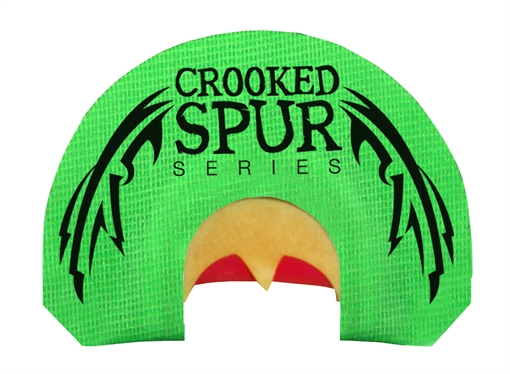 Picture of Foxpro Crooked Spur Back Wing Diaphragm Call Triple Reed Turkey Sounds Attracts Turkeys Green CSMOUTHBACKWING