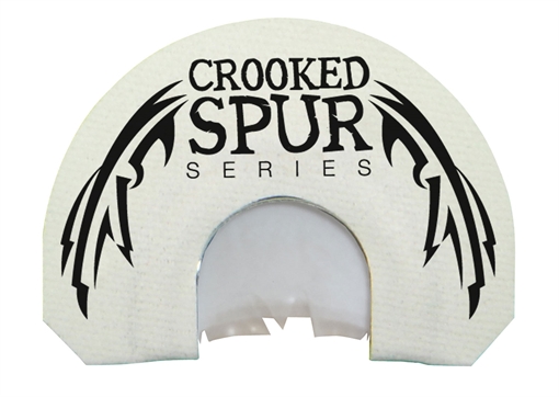 Picture of Foxpro Crooked Spur V-Cut Slash Diaphragm Call Triple Reed Turkey Sounds Attracts Turkeys White CSMOUTHWHTSLASH