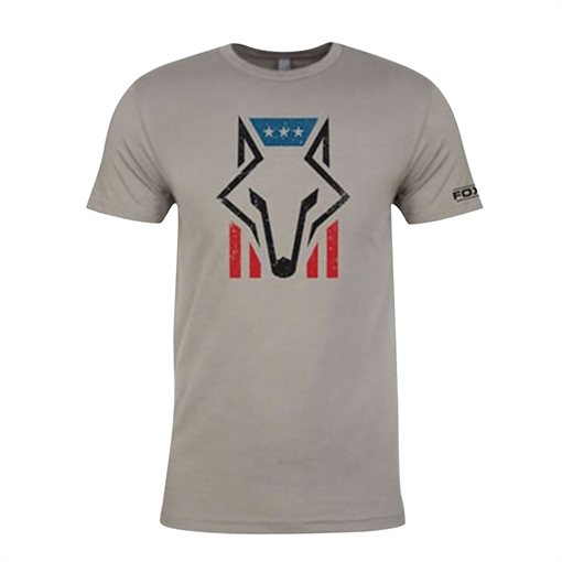 Picture of Foxpro Foxhead Flag Gray Cotton/Polyester Short Sleeve XL FHFGXL