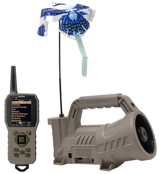 Picture of Foxpro Hellcat Pro Digital Call Attracts Predators Features TX1000 Transmitter Tan ABS Polymer HELLCATPRO