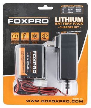 Picture of Foxpro Lithium Battery Kit Black 11.1 Volt 5,200 mAh Compatible with FoxPro Shockwave/Banshee LITHCHG