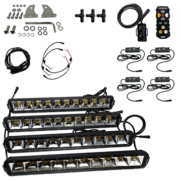 Picture of Foxpro Mud Cutter Light Kit Black 2810/3380/4408 Lumens White/Amber/Mixed LED MUDCT4KIT