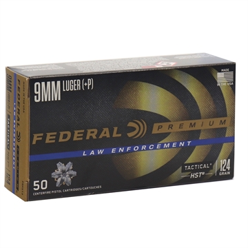 Picture of FEDERAL PREM 9MM+P 124GR HST 50RD BX 1000RD CASE P9HST3