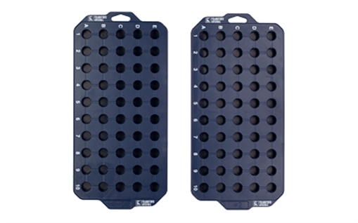 Picture of Frankford Arsenal Perfect Fit Tray, Style 2, Reloading Tray, Fits 223 Remington/556 Nato/300 Blackout, Blue, 2 Trays are Included 1183635