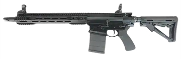 Picture of Franklin Armory M4 Milita 308 Win 20+1 14.50" P&W, Black, 14" FSR Handgaurd, Magpul CTR Stock & MBUS Sights, Triumvir Flash Hider, Custom Tuned Trigger, Mid-Length Gas 0010009BLK
