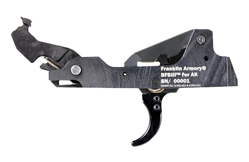 Picture of Franklin Armory BFSIII AK-C1 Binary Firing System III Trigger - For most AK platforms | Curved Trigger 03-50000-BLK