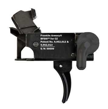 Picture of Franklin Armory BFSIII CZ-C1 Binary Firing System III Trigger - For CZ Scorpion Curved Trigger Scorpion 3+ Compatible 06-50000-BLK