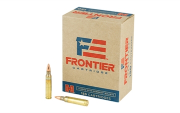 Picture of Frontier Cartridge Military Grade Centerfire Rifle 5.56x45mmNATO 55gr Full Metal Jacket 150 Per Box/8 Case FR2015