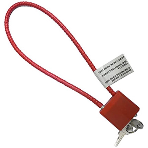 Picture of FSDC 15" Keyed Cable Lock Red FSDC-R15SC3