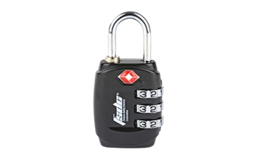 Picture of Firearm Safety Devices Corporation Lock, Black, TSA Lock w/Steel Shackle TSA747RCB