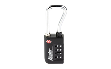 Picture of Firearm Safety Devices Corporation Resettable 4-Dial TSA Combination Lock w/Steel Sha, Black, Not a CA-DOJ Approved Firearms Safety Device TSA687RCB