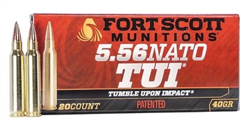 Picture of FORT SCOTT MUNITIONS 5.56 40GR TUI 20RD 556-040-SCV2