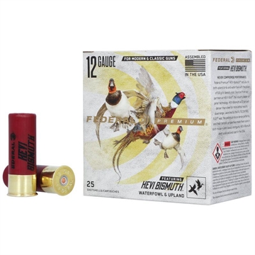 Picture of Federal Premium HEVI-Bismuth 12Gauge 2.75" 1 1/4oz 5Shot 25 Per Box/10 Case PHBX1445