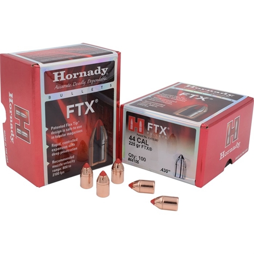 Picture of Hornady FTX 44 Cal .430 225 gr Flex Tip eXpanding 100 Per Box/ 15 Case 44105