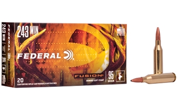 Picture of Federal Federal Fusion Rifle Ammo 243 Win 95 gr. Fusion Soft Point 20 rd. F243FS1